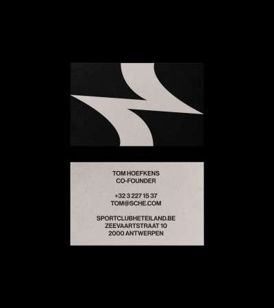 sportclub het eiland business cards by twice shy